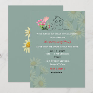 Elegante Invitación a una Fiesta de Inauguración d
