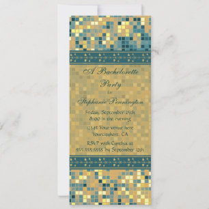 Elegante invitación a una fiesta de soltera de mos
