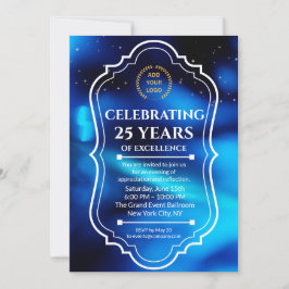 Elegante invitación al Aniversario de Negocios Azu