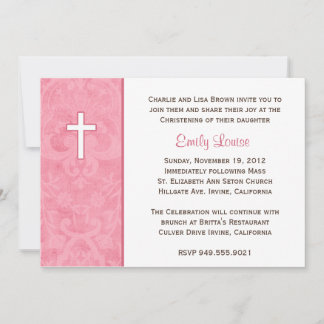 Elegante invitación al bautismo