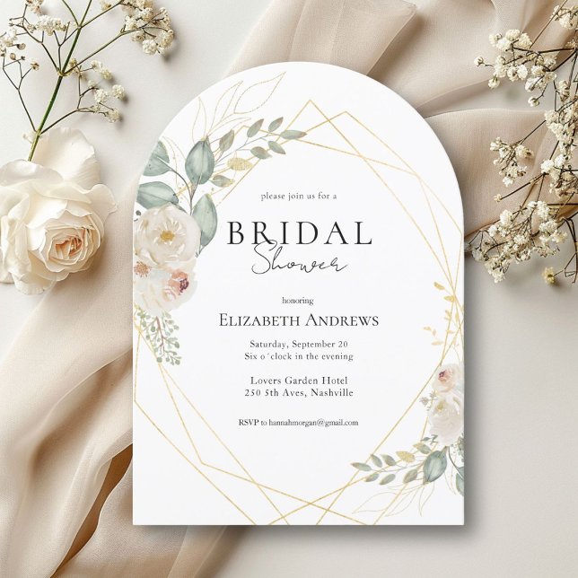 Elegante invitación al Boho del Partido Bridal (Elegant Boho Bridal Shower )