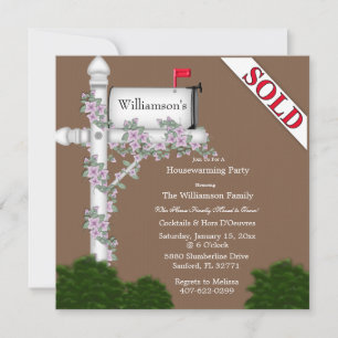 Elegante Invitación al Calentamiento de Casa