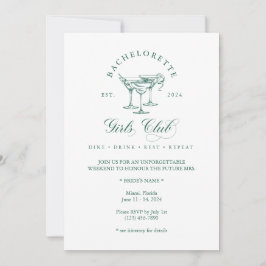 Elegante Invitación al Club de Bachillerato