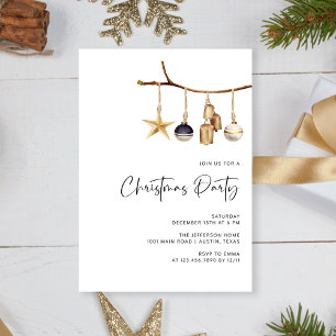 Elegante invitación al Partido de los Navidades de