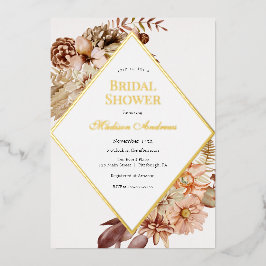 Elegante Invitación al Relieve metalizado de la du