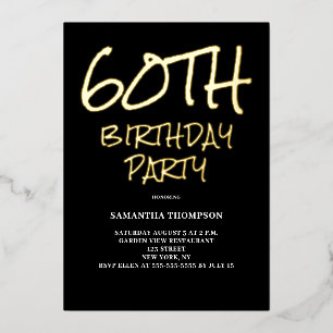 Elegante invitación al Relieve metalizado de la Fi