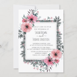 ELEGANTE INVITACIÓN BLANCA