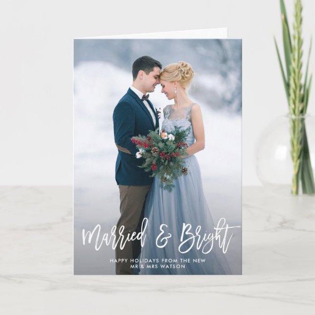 elegante invitación boda con letras elegantes (Anverso)
