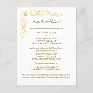 Elegante Invitación Boda victoriana