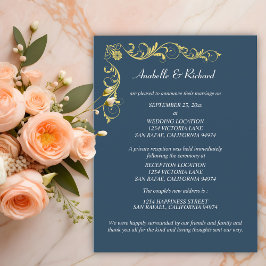 Elegante Invitación Boda victoriana