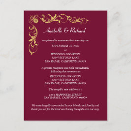 Elegante Invitación Boda victoriana