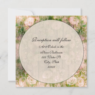 Elegante Invitación De Acogida Floral Vintage