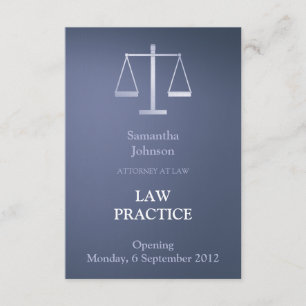 Elegante Invitación de apertura de la práctica del