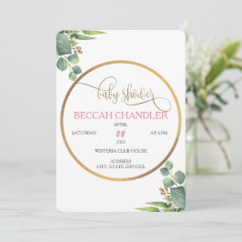 Elegante invitación de Baby Shower