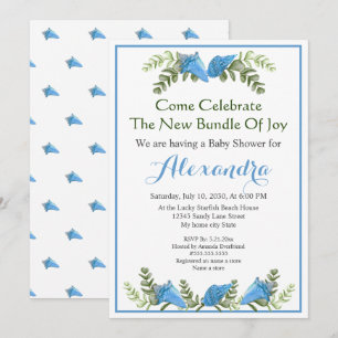 Elegante invitación de Baby Shower a Eucalyptus Se