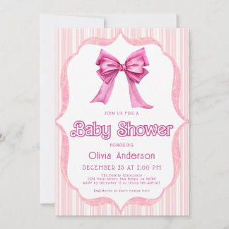 Elegante Invitación de Baby Shower de moda de colo