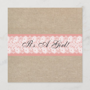 Elegante invitación de Baby Shower en la abrazader
