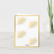 Elegante Invitación de Baby Shower Floral Dorado G