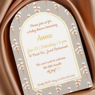 Elegante invitación de Baby Shower para el Arco Fl