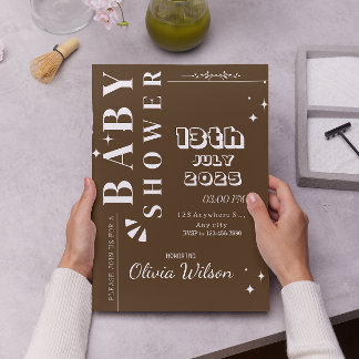 Elegante Invitación de Baby Shower Twinkle Little
