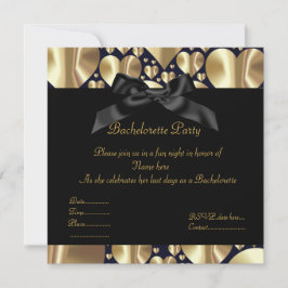 ELEGANTE INVITACIÓN DE BACHELORETTE DEL corazón DE