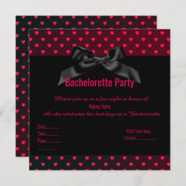 ELEGANTE INVITACIÓN DE BACHELORETTE EN EL corazón