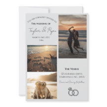 Elegante invitación de boda 