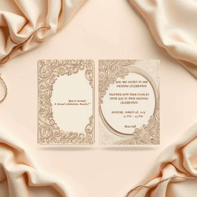 "Elegante Invitación de Boda – Amor Atemporal" (Subido por el creador)