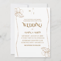 Elegante Invitación de Boda Botánica Minimalista c
