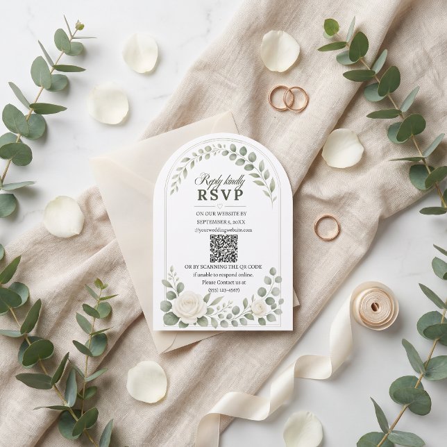 Elegante Invitación de Boda con Arco de Marfil y S (Subido por el creador)