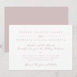Elegante Invitación de Boda con Caligrafía Formal