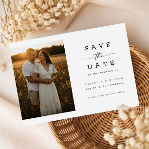 Elegante Invitación de Boda con Código QR de Foto