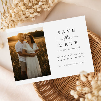 Elegante Invitación de Boda con Código QR de Foto