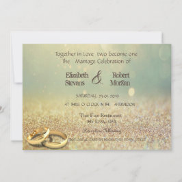 Elegante Invitación de Boda con Efecto Bokeh y Bri