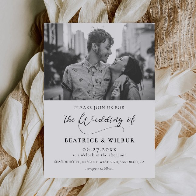 Elegante invitación de boda con fotografía de cali (Subido por el creador)