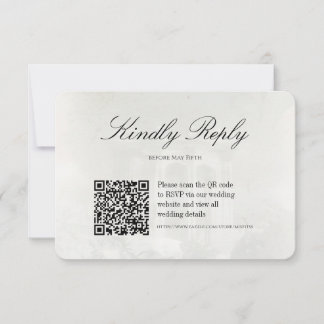 Elegante invitación de boda con pintura al óleo vi