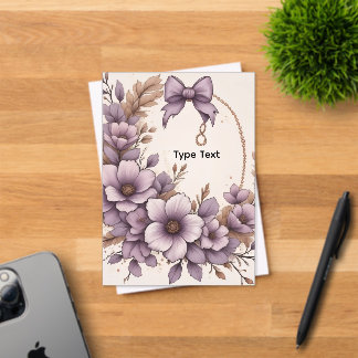 Elegante Invitación de Boda de Acrílico con Lazo F