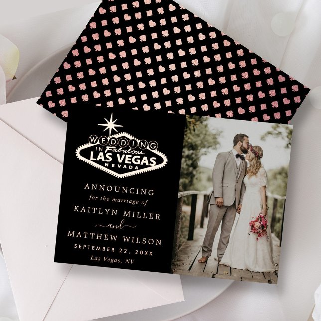 Elegante Invitación de Boda de Destino de Las Vega (Subido por el creador)