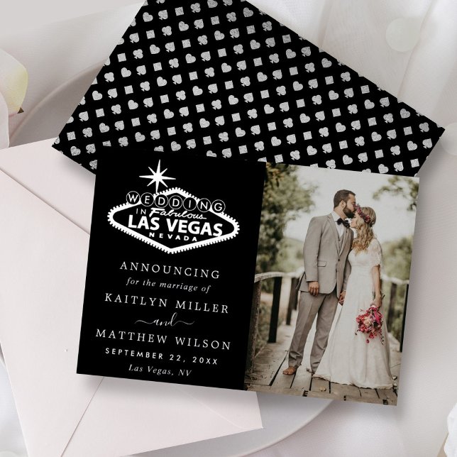 Elegante Invitación de Boda de Destino de Las Vega (Subido por el creador)