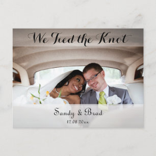 Elegante invitación de Boda de fotografía Personal