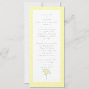 ELEGANTE INVITACIÓN DE BODA DE LEMON AMARILLO