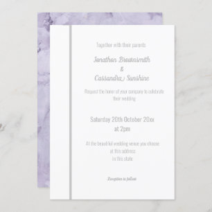 ELEGANTE INVITACIÓN DE BODA DE MÁRMOL DE LÍQUIDO D