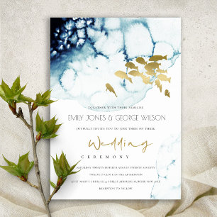 ELEGANTE INVITACIÓN DE BODA DE PESCADO BAJO EL AGU
