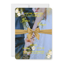 Elegante Invitación de boda editable