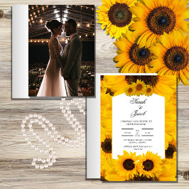 elegante invitación de boda floral