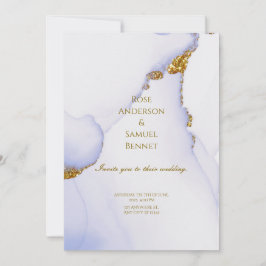 Elegante Invitación de Boda Hecha a Mano con Tinta