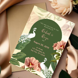 Elegante invitación de boda india