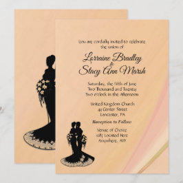 Elegante invitación de Boda lesbiana
