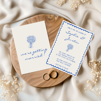 Elegante Invitación de Boda Minimalista con Borde