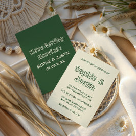 Elegante Invitación de Boda Minimalista Moderna Ve